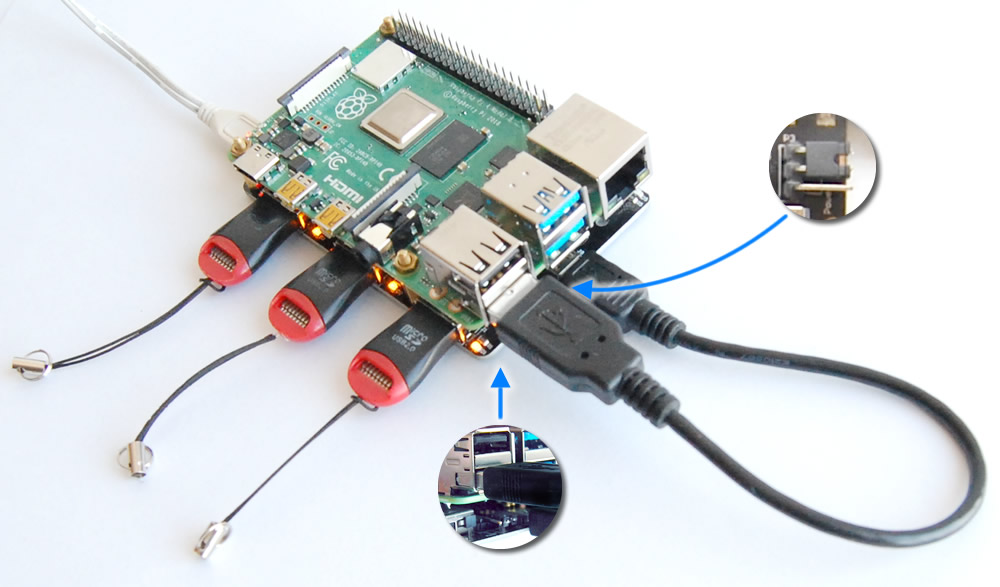 BIG7: 7-Port MTT USB Hub for Raspberry Pi (Rev 2) |